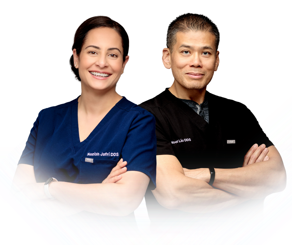 Dr. Liu and Dr. Jafri, Secure Dentals chef clinicians